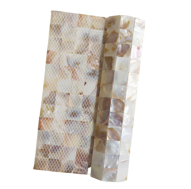 1" X 1" Square Dapple Mother of Pearl Squre Mosaic Tile For Bathroom Kitchen Shower Wall Backsplash Tile