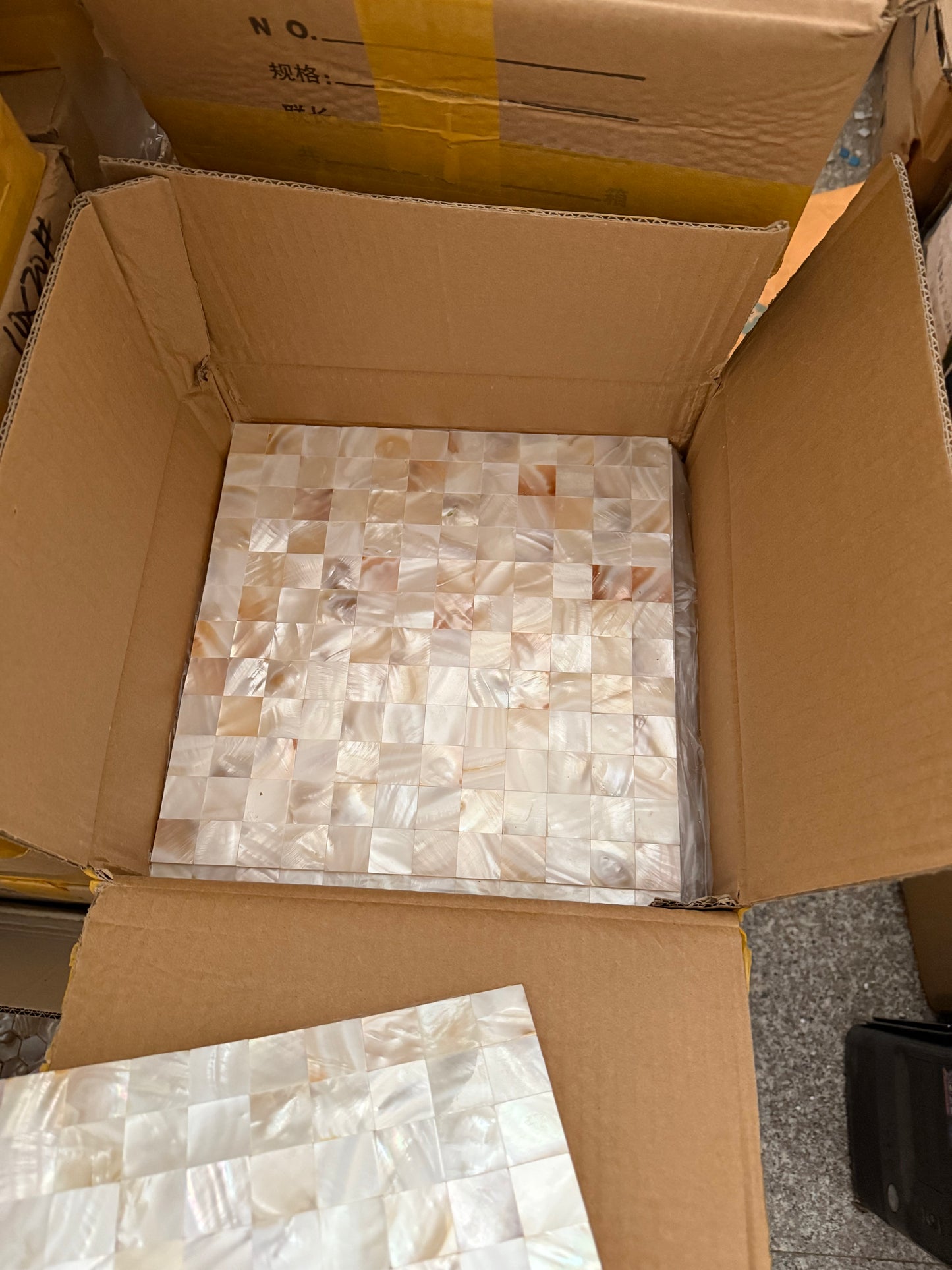 1" X 1" Serene Square Groutless Mother of Pearl Tile for Bathroom,Kitchen and Shower Wall Tile