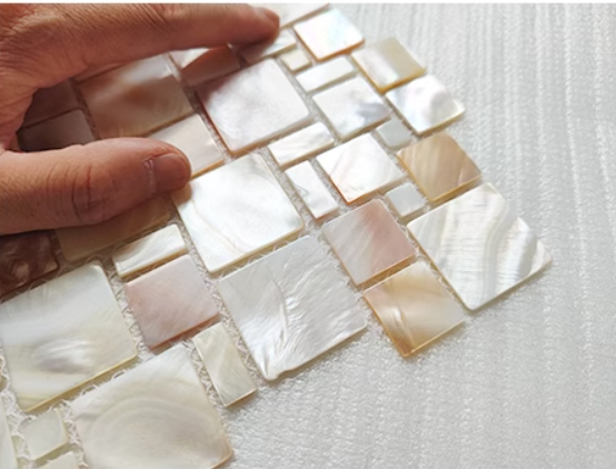 Serene Puzzle Mother of Pearl Mosaic Tile for Bathroom Kichen and Shower Wall Tile
