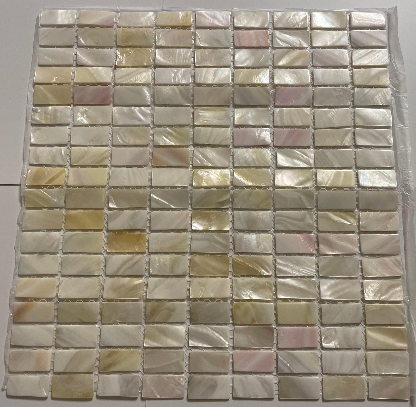 Natural Rectangular Mother of Pearl Mosaic Tile For Bathroom Kitchen Wall Shower Spa Backsplash Tile