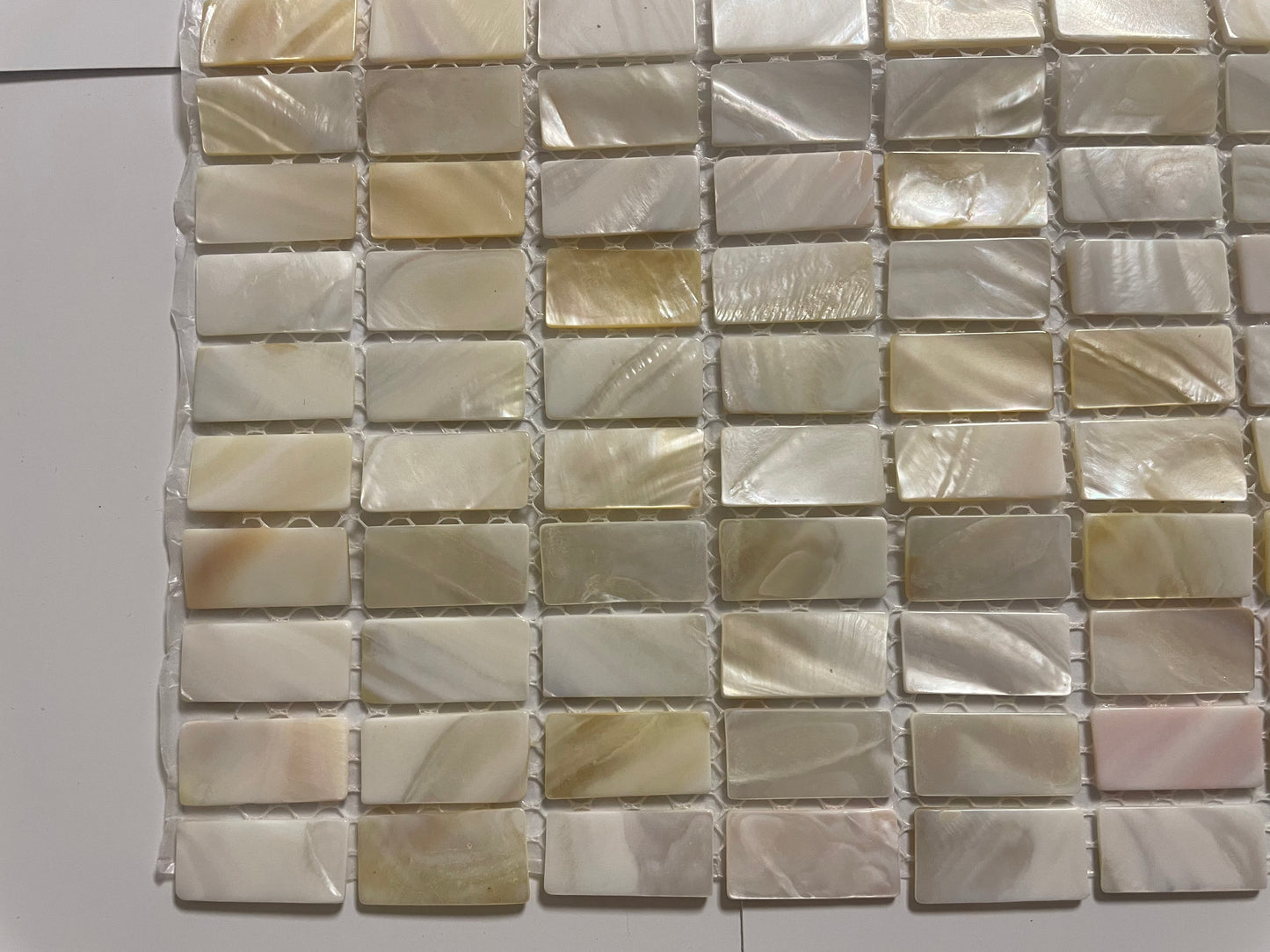 Natural Rectangular Mother of Pearl Mosaic Tile For Bathroom Kitchen Wall Shower Spa Backsplash Tile