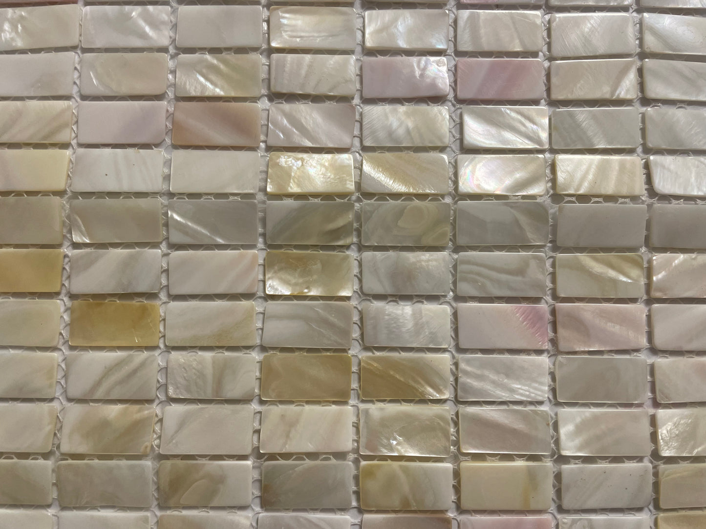 Natural Rectangular Mother of Pearl Mosaic Tile For Bathroom Kitchen Wall Shower Spa Backsplash Tile