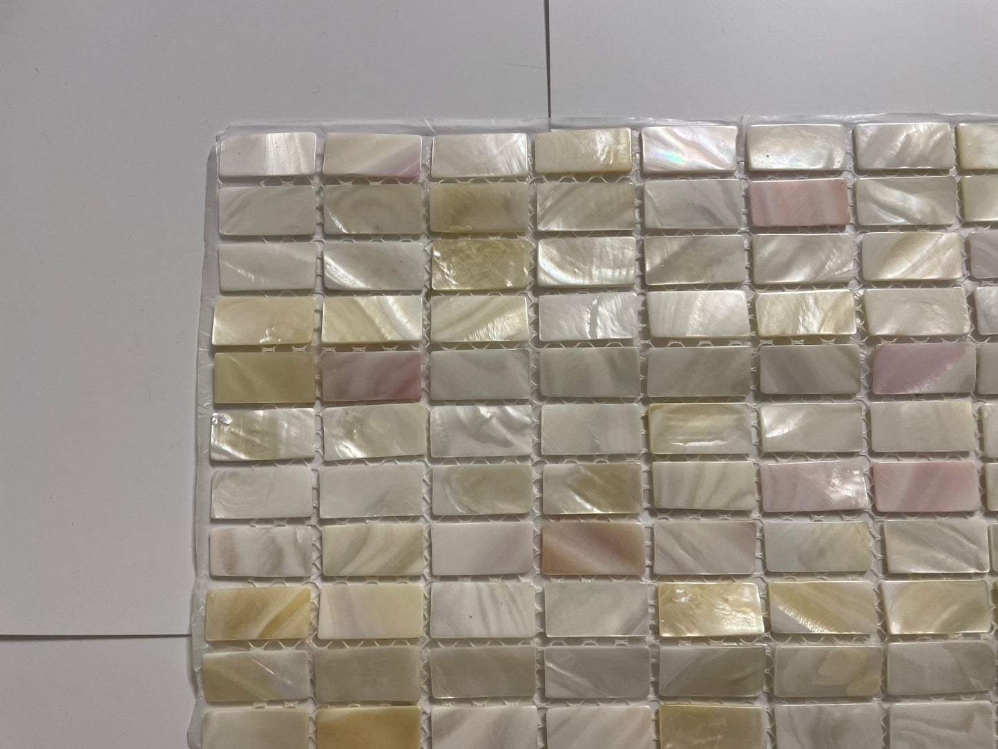 Natural Rectangular Mother of Pearl Mosaic Tile For Bathroom Kitchen Wall Shower Spa Backsplash Tile