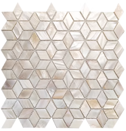 Pink Rhombus Mother of Pearl Mosaic Tile For Bathroom Kitchen Wall Spa Shower Backsplash Tile