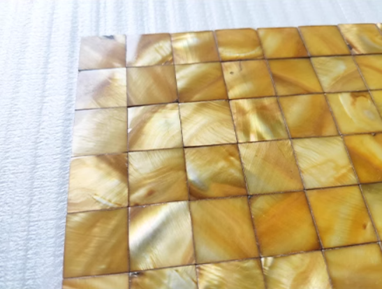 Dyed Square Seamless Mother of Pearl Mosaic Tile for Bathroom Kitchen and Shower Wall Tile