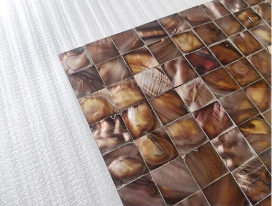 Dyed Square Groutless Mother of Pearl Mosaic Tile for Bathroom Kitchen and Shower Wall Tile