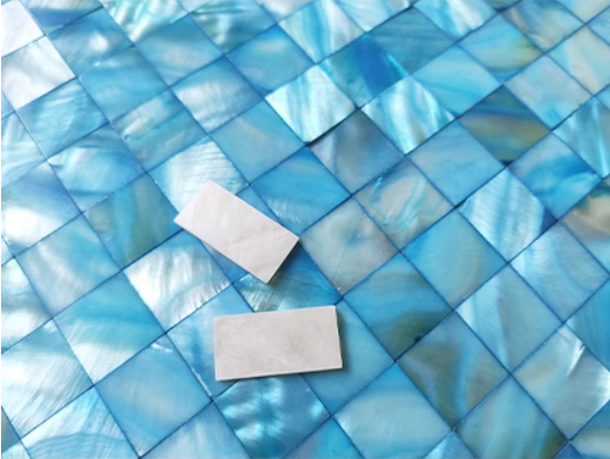 Dyed Square Groutless Mother of Pearl Mosaic Tile for Bathroom Kitchen and Shower Wall Tile