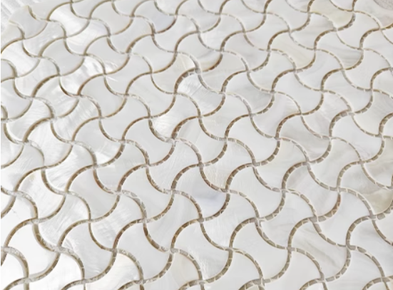 Bespoke White Dumbbell Mother of Pearl Mosaic Tile for Bathroom Kitchen and Shower Wall Tile(10 Sheets)