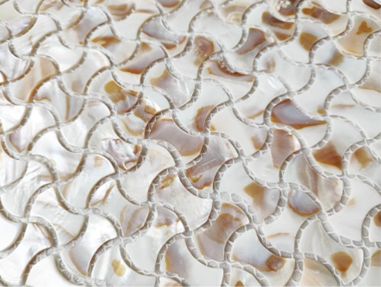 Bespoke Dapple Dumbbell Mother of Pearl Mosaic Tile for Bathroom Kitchen and Shower Wall Tile(10 Sheets)