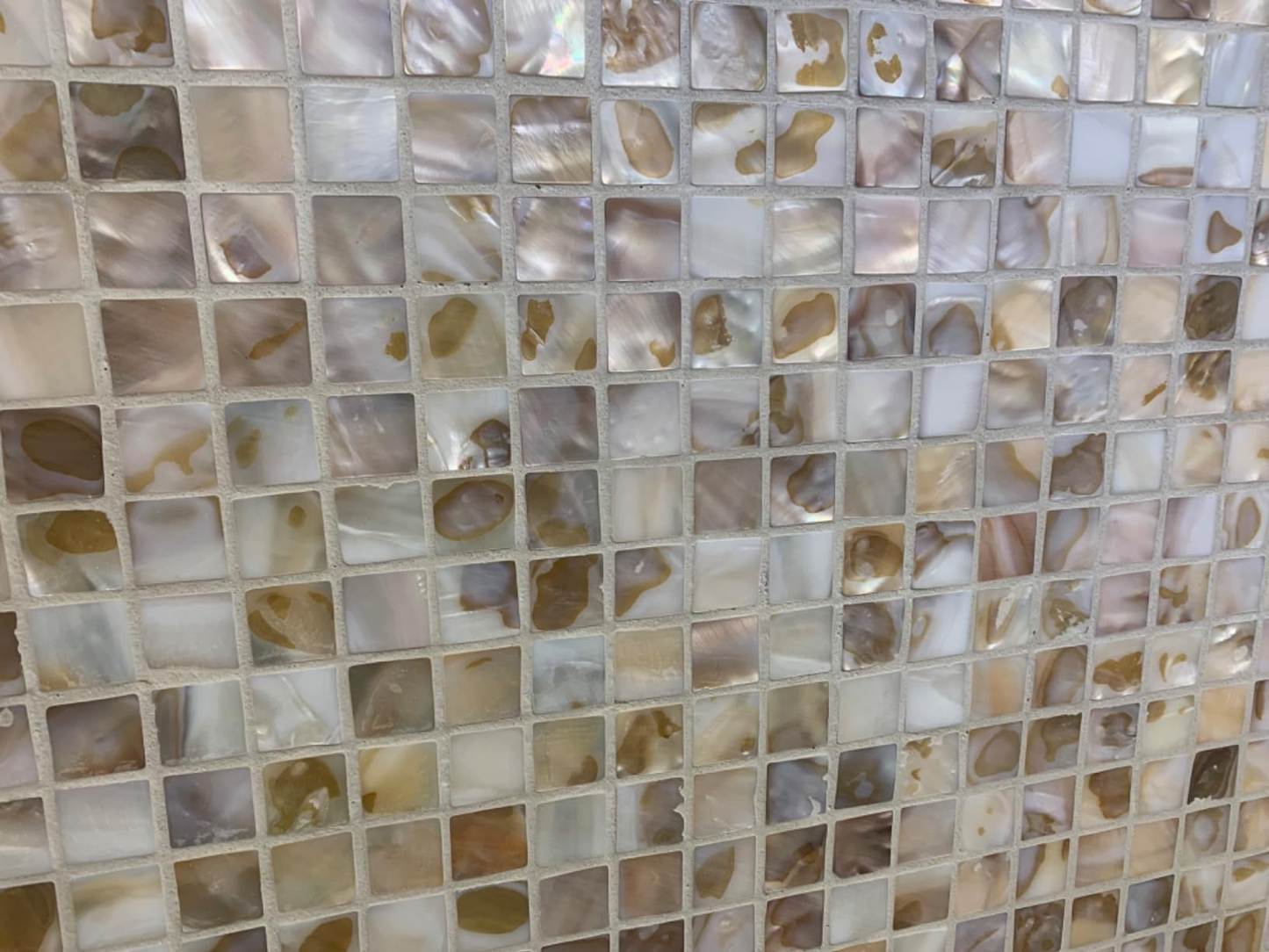 Dapple Square Mother of Pearl Mosaic Tile for Bathroom Kitchen and Shower Wall Tile