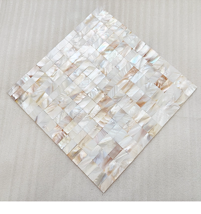 Serene Rectangular Seamless Mother of Pearl Mosaci Tile for Bathroom Kitchen Shower Wall Tile