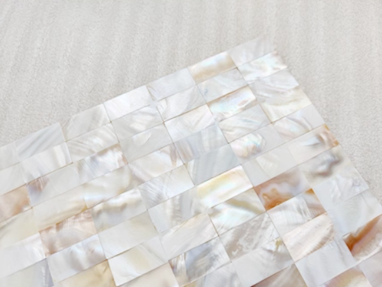 Serene Rectangular Seamless Mother of Pearl Mosaci Tile for Bathroom Kitchen Shower Wall Tile