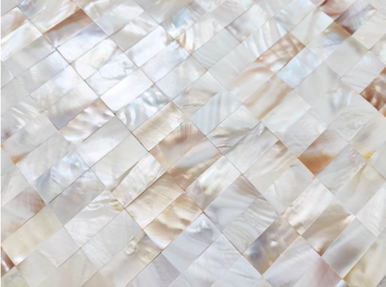 Serene Rectangular Seamless Mother of Pearl Mosaci Tile for Bathroom Kitchen Shower Wall Tile