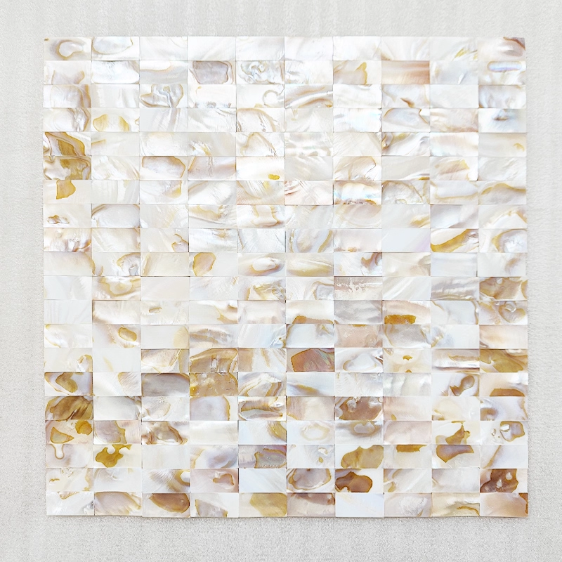 Dapple Rectangular Seamless Mother of Pearl Mosaci Tile for Bathroom Kitchen Shower Wall Tile
