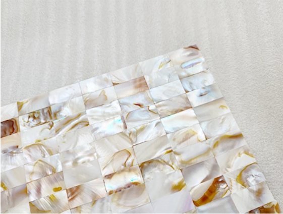 Dapple Rectangular Seamless Mother of Pearl Mosaci Tile for Bathroom Kitchen Shower Wall Tile