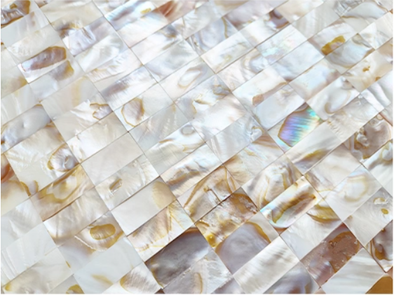 Dapple Rectangular Seamless Mother of Pearl Mosaci Tile for Bathroom Kitchen Shower Wall Tile