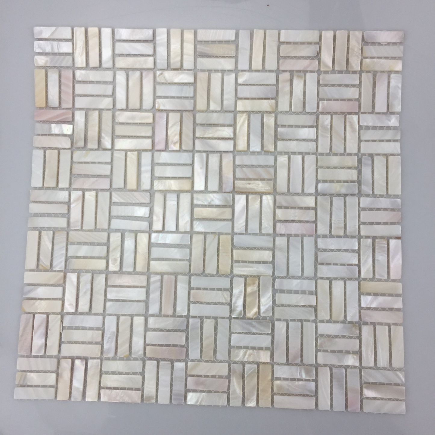 Serene Mini Rectangular Mother of Pearl Mosaic Tile for Bathroom Kitchen and Shower Wall Tile(6 Sheets)