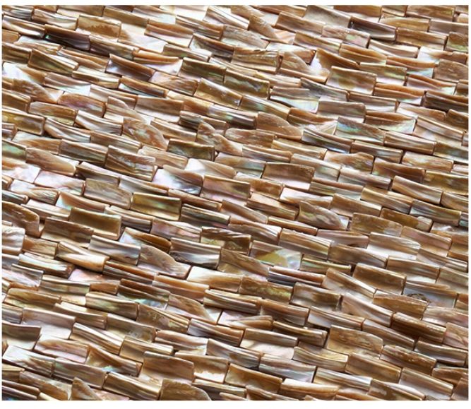 3D Rib Brick Mother of Pearl Rib Mosaic Tile For Bathroom Kitchen Shower Wall Tile Backsplash