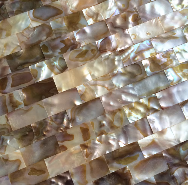 Dark Dapple Brick Seamless Mother of Pearl Mosaic Tile for Bathroom Kitchen and Shower Wall Tile