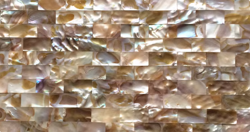 Dark Dapple Brick Seamless Mother of Pearl Mosaic Tile for Bathroom Kitchen and Shower Wall Tile