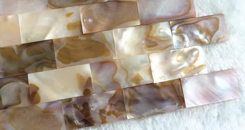 Dark Dapple Brick Seamless Mother of Pearl Mosaic Tile for Bathroom Kitchen and Shower Wall Tile