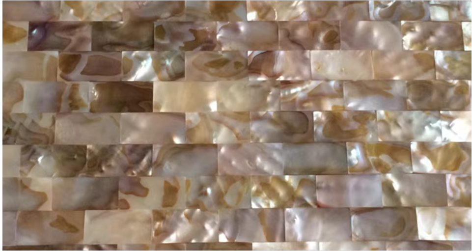 Dark Dapple Brick Seamless Mother of Pearl Mosaic Tile for Bathroom Kitchen and Shower Wall Tile