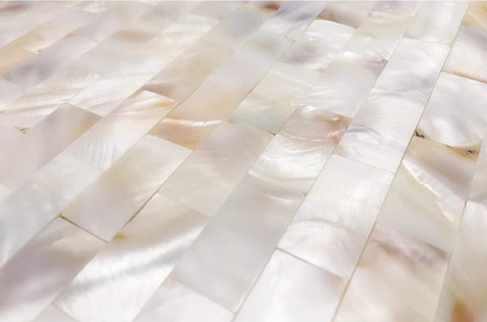 Natural Brick Seamless Mother of Pearl Mosaic Tile for Bathroom Kitchen and Shower Wall Tile