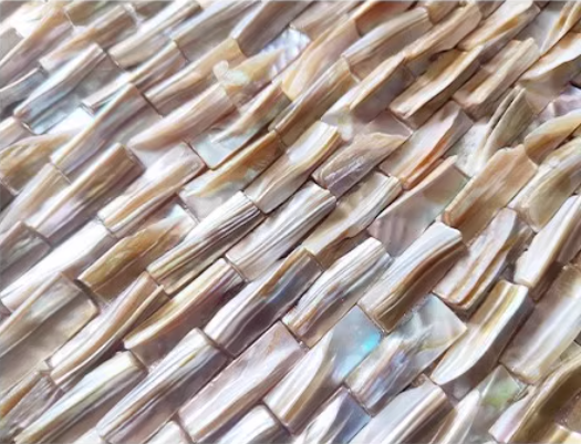 3D Rib Brick Mother of Pearl Rib Mosaic Tile For Bathroom Kitchen Shower Wall Tile Backsplash