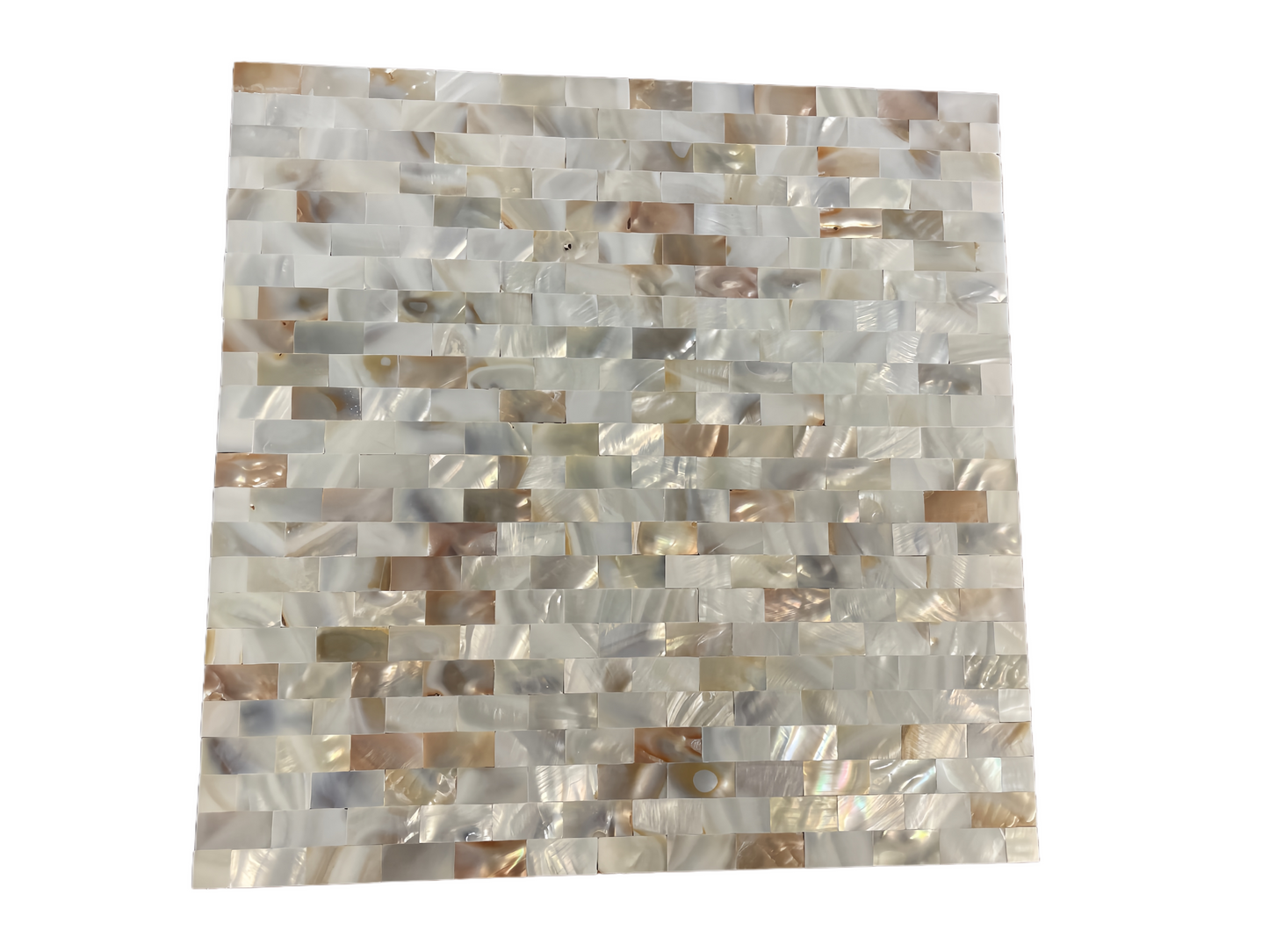 0.5" X 1"(12.5mm X 25mm) Serene Brick Seamless Mother of Pearl Mosaic Tile for Bathroom Kitchen and Shower Wall Tile