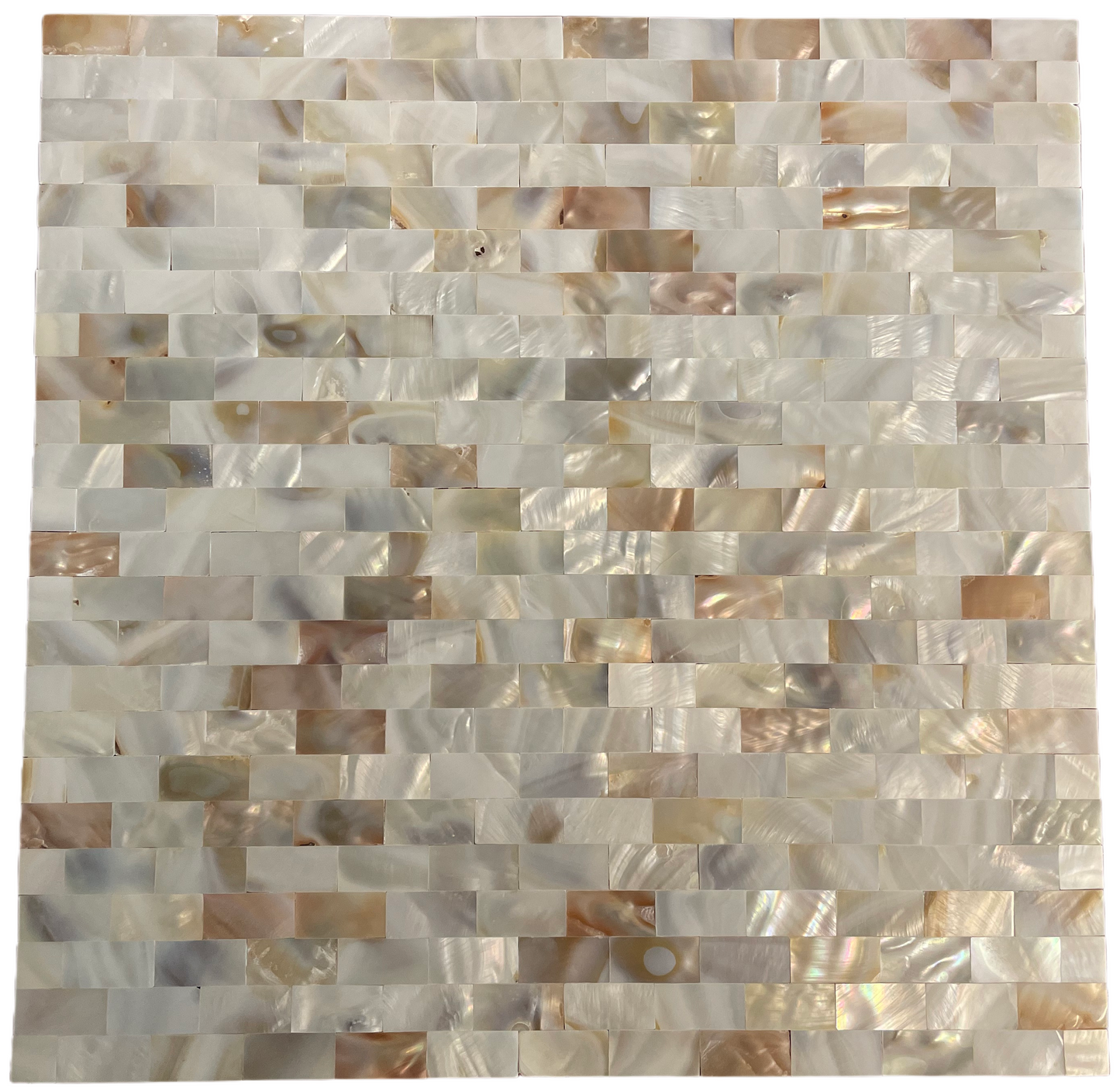 0.5" X 1"(12.5mm X 25mm) Serene Brick Seamless Mother of Pearl Mosaic Tile for Bathroom Kitchen and Shower Wall Tile