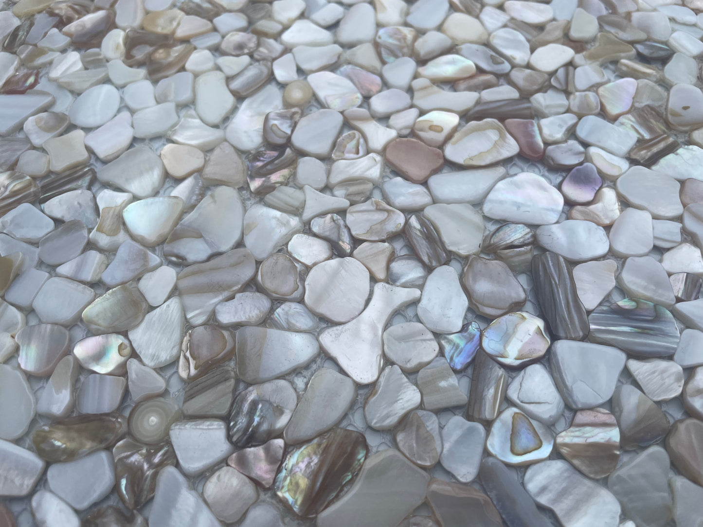 Dapple Mini Pebble Mother of Pearl Mosaic Tile for Bathroom Kitchen and Shower Wall Tile