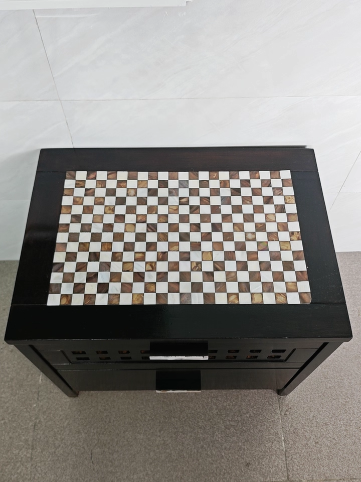 Blended White and Coffee Seamless Square Mother of Pearl Mosaic Tile for Bathroom Kitchen and Shower Wall Tile