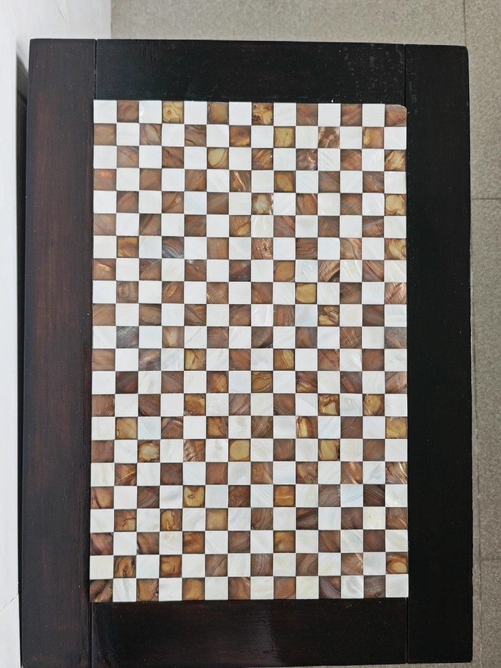 Blended White and Coffee Seamless Square Mother of Pearl Mosaic Tile for Bathroom Kitchen and Shower Wall Tile