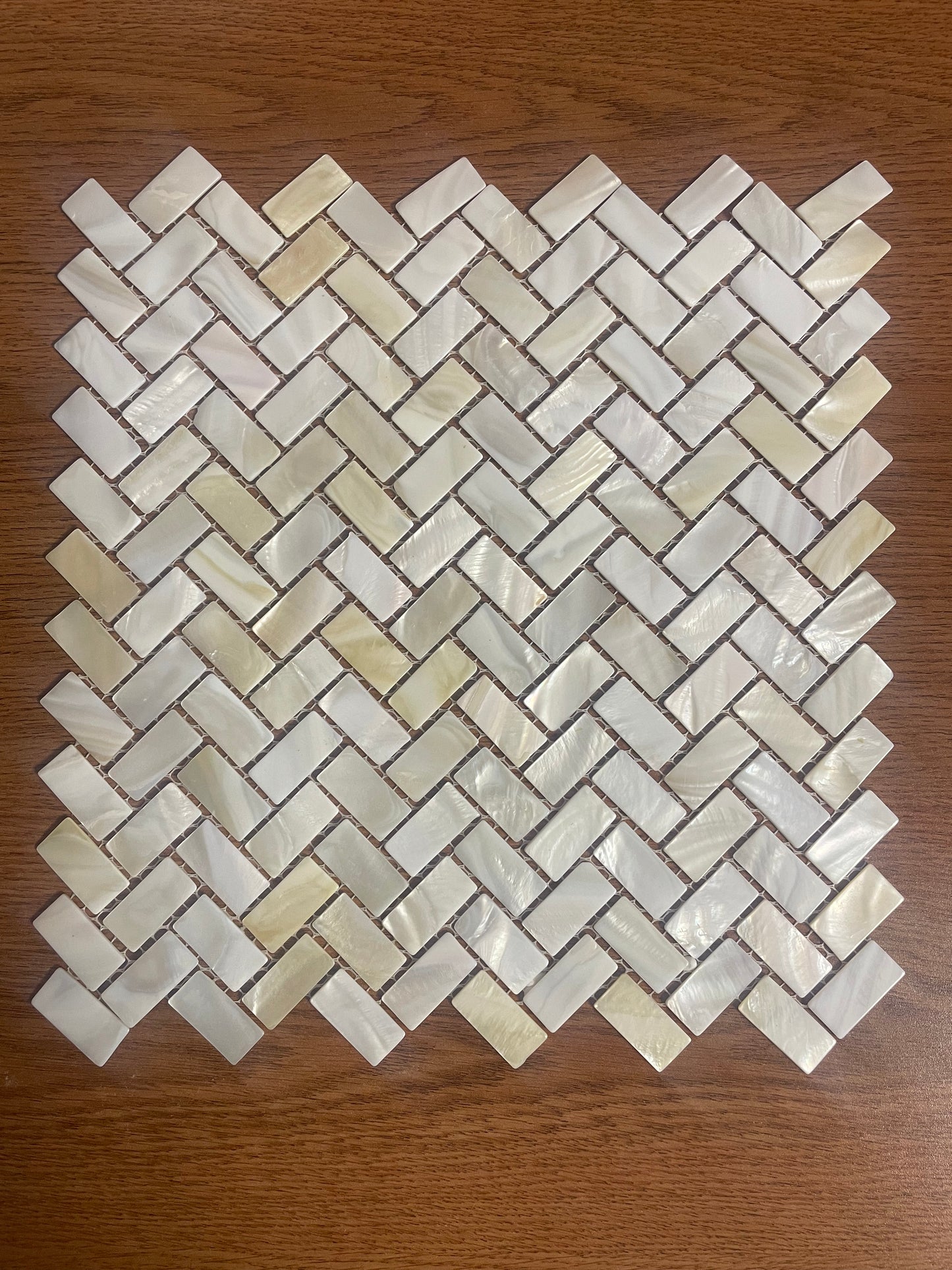 Natural Herringbone Mother of Pearl Mosaic Tile for Bathroom Kitchen and Shower Wall Tile