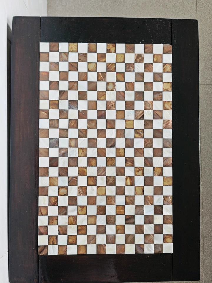 Blended White and Coffee Seamless Square Mother of Pearl Mosaic Tile for Bathroom Kitchen and Shower Wall Tile