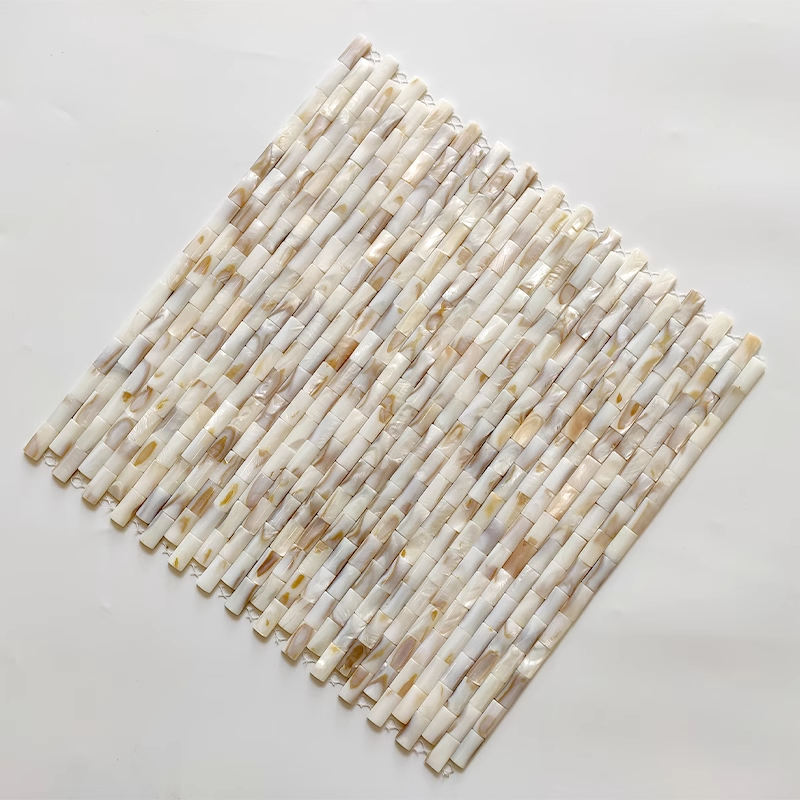 Dapple Bridge Convex Seamless Mother of Pearl Mosaic Tile for Bathroom Kitchen and Shower Wall Tile