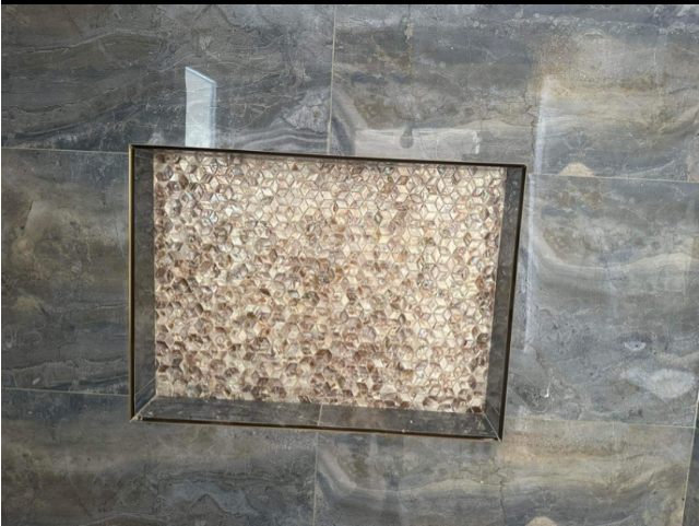 Dapple Rhombus Mother of Pearl Mosaic Tile for Bathroom Kitchen Shower Backsplash Tile