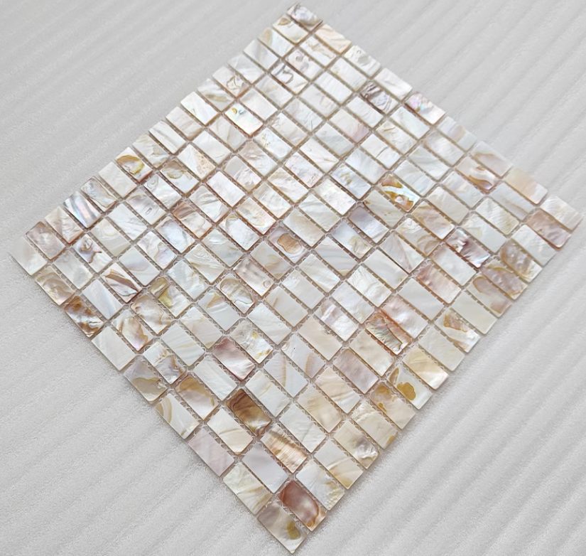 Dapple Rectangular Mother of Pearl Tile For Kitchen Bathroom and Shower Wall Backsplash Tile