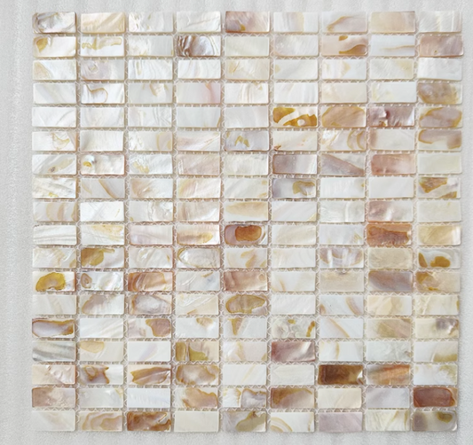 Dapple Rectangular Mother of Pearl Tile For Kitchen Bathroom and Shower Wall Backsplash Tile
