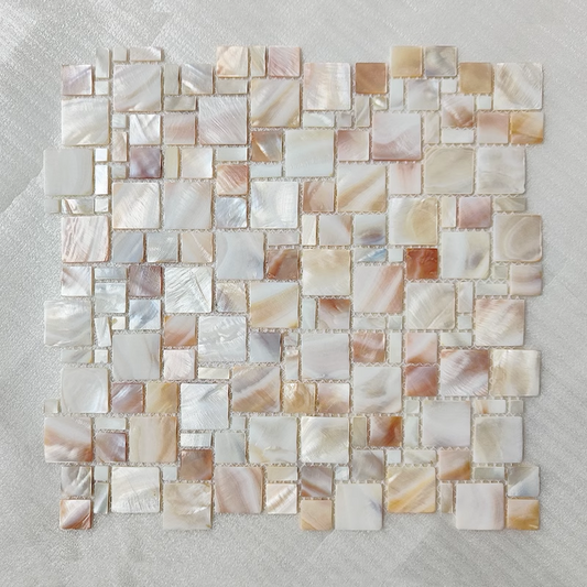 Serene Puzzle Mother of Pearl Mosaic Tile for Bathroom Kichen and Shower Wall Tile