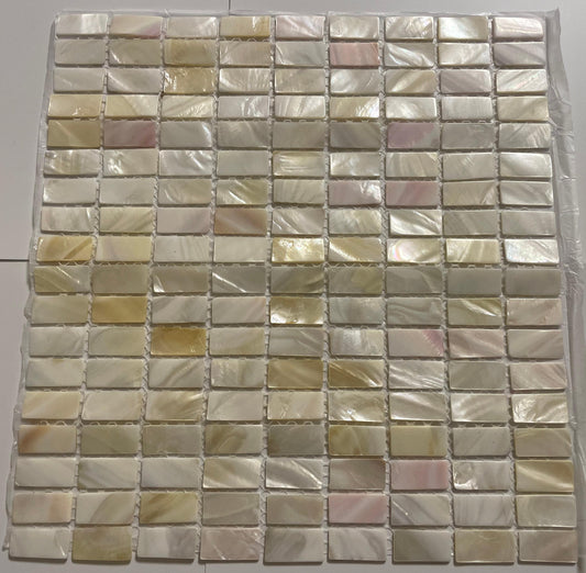 Natural Rectangular Mother of Pearl Mosaic Tile For Bathroom Kitchen Wall Shower Spa Backsplash Tile