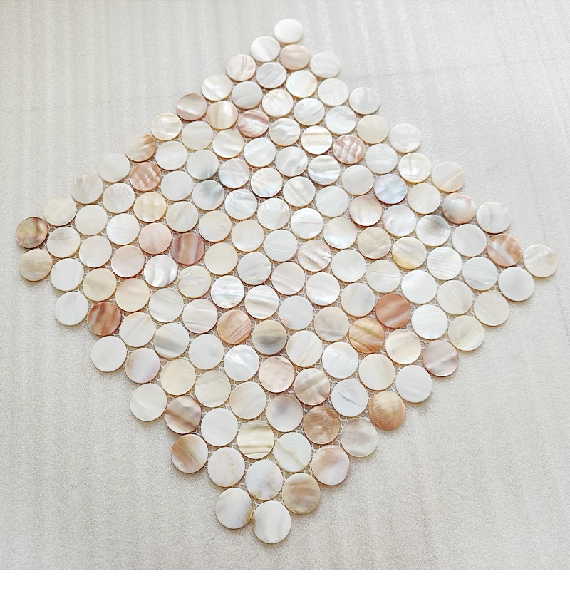 Serene Circle Mother of Pearl Mosaic Tile For Bathroom Tile Kitchen Shower Wall Backsplash Tile