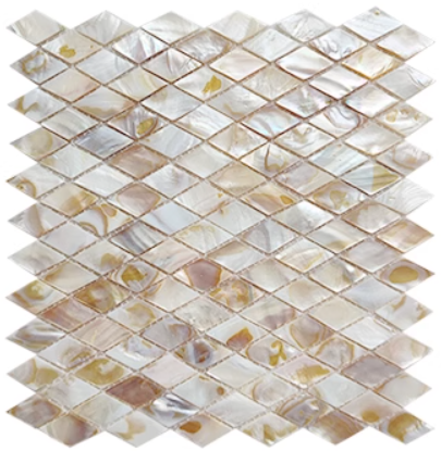 Dapple Diamond Mother of Pearl Mosaic Tile for Bathroom Kitchen Shower Backsplash Tile