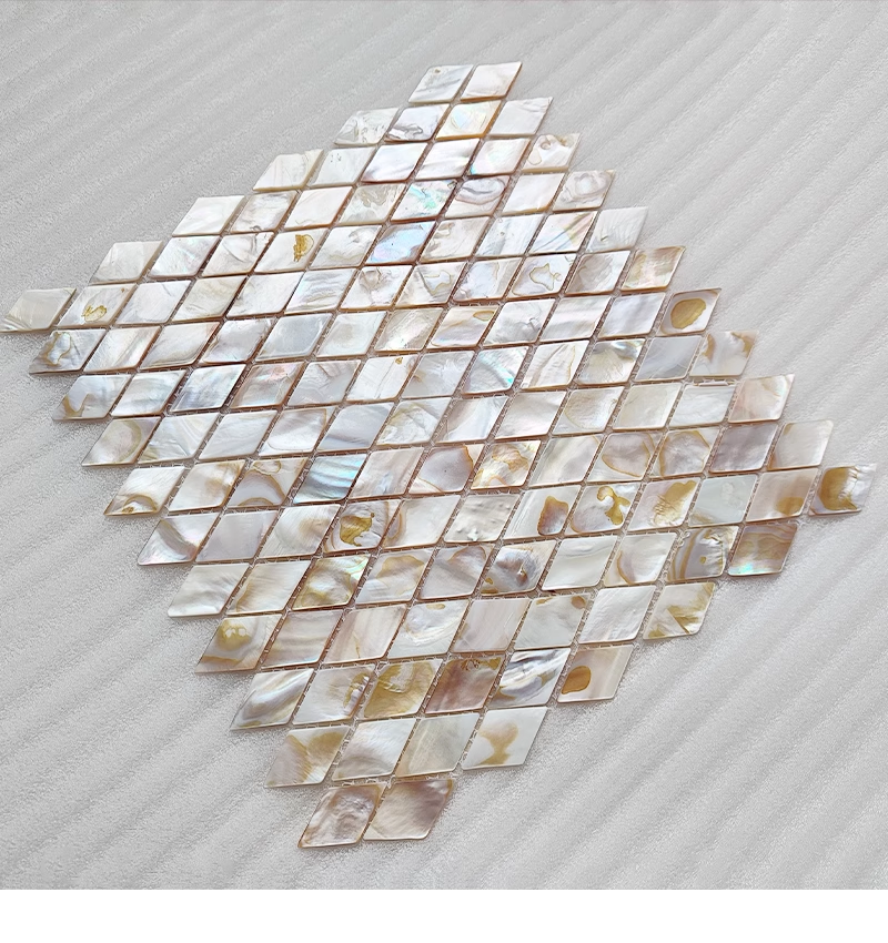 Dapple Diamond Mother of Pearl Mosaic Tile for Bathroom Kitchen Shower Backsplash Tile