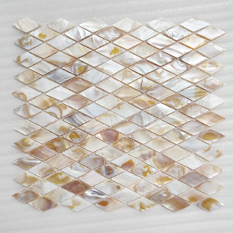Dapple Diamond Mother of Pearl Mosaic Tile for Bathroom Kitchen Shower Backsplash Tile