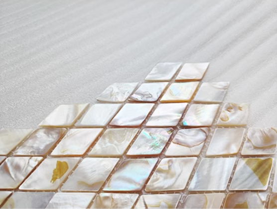 Dapple Diamond Mother of Pearl Mosaic Tile for Bathroom Kitchen Shower Backsplash Tile