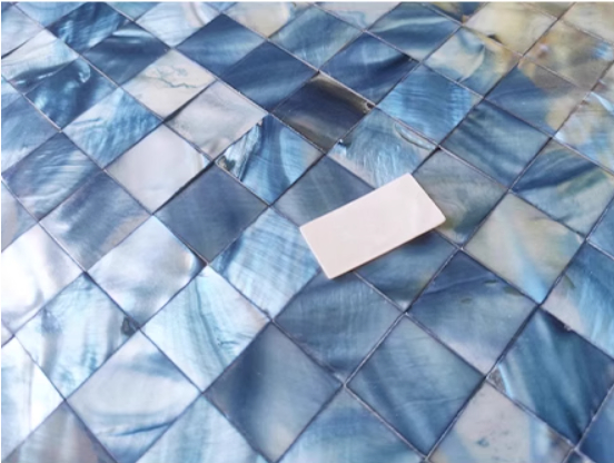 Dyed Square Groutless Mother of Pearl Mosaic Tile for Bathroom Kitchen and Shower Wall Tile