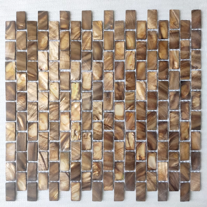 Dyed Freshwater Brick Mother of Pearl Mosaic Tile for Bathoom Kitchen and Shower Wall Tile