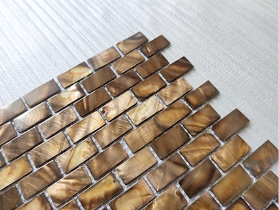 Dyed Freshwater Brick Mother of Pearl Mosaic Tile for Bathoom Kitchen and Shower Wall Tile