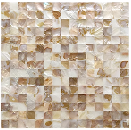 Iridescent Square Seamless Mother of Pearl Mosaic Tile for Bathroom Kitchen and Shower Wall Tile